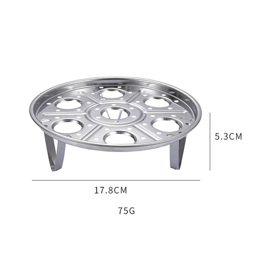 Stainless Steel Steam Rack Multi Functional Stand Heat Resistant Egg Kitchen view 3