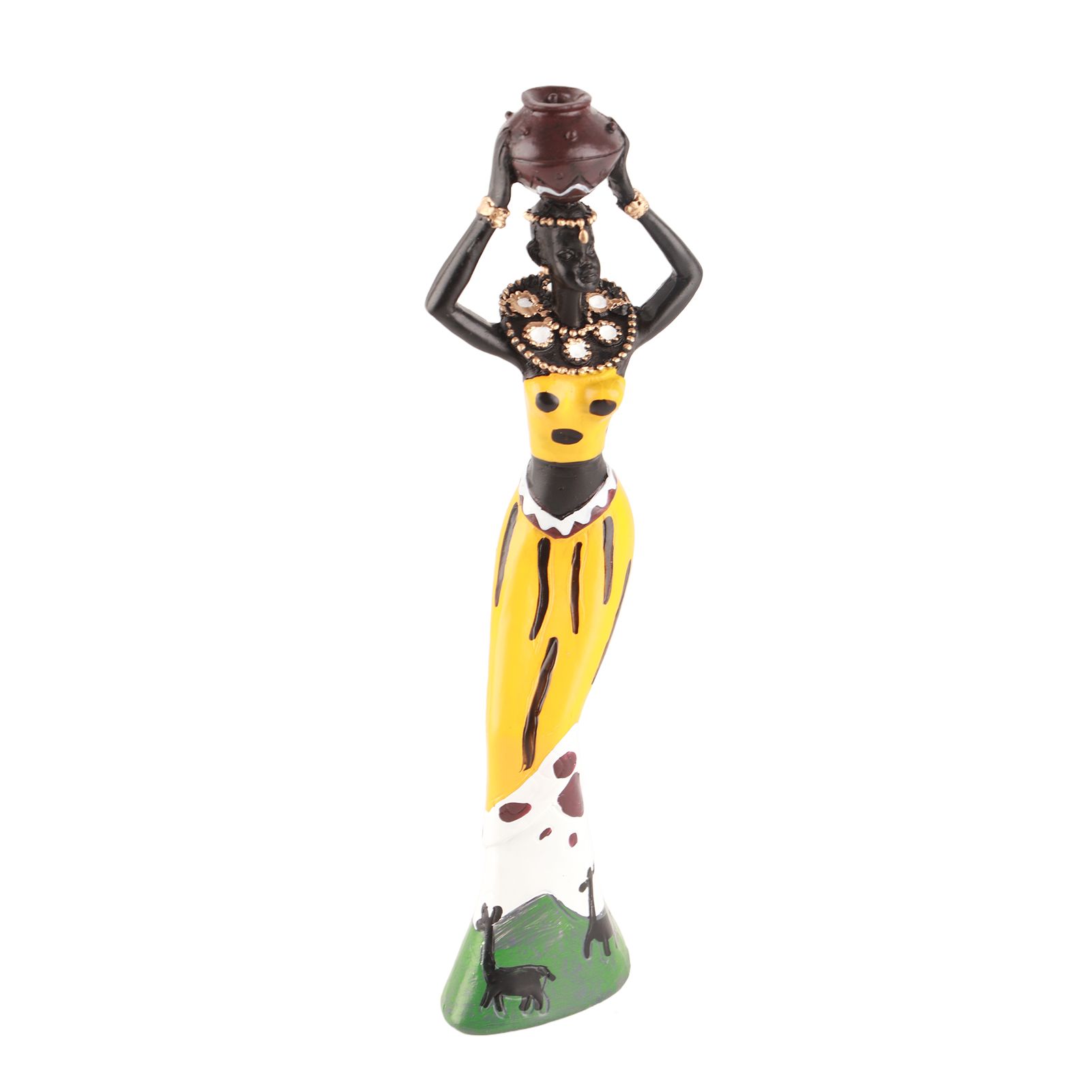 African Sculpture Women Figure Resin Statue Home Figurines Dolls Ornaments for view 6