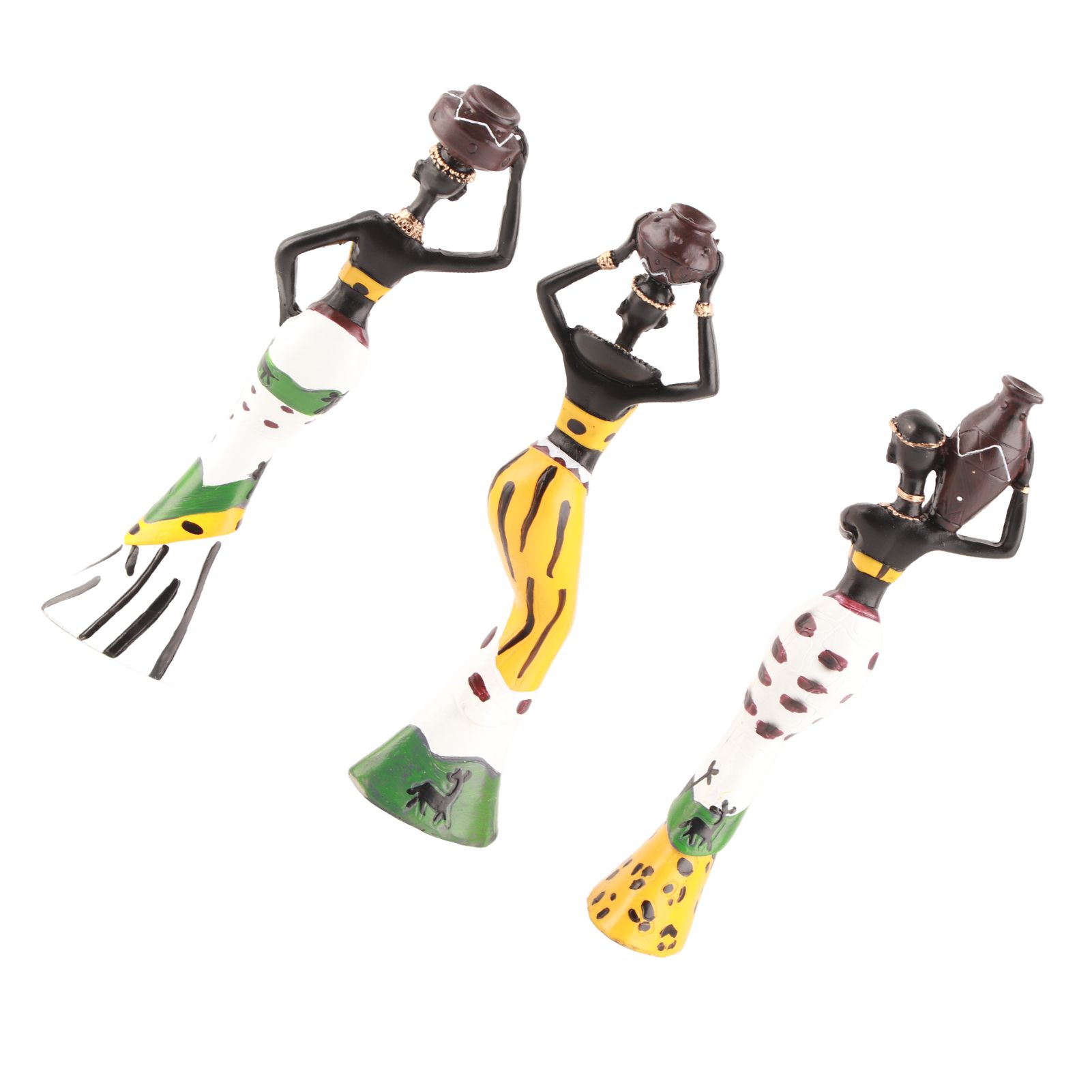 African Sculpture Women Figure Resin Statue Home Figurines Dolls Ornaments for view 10