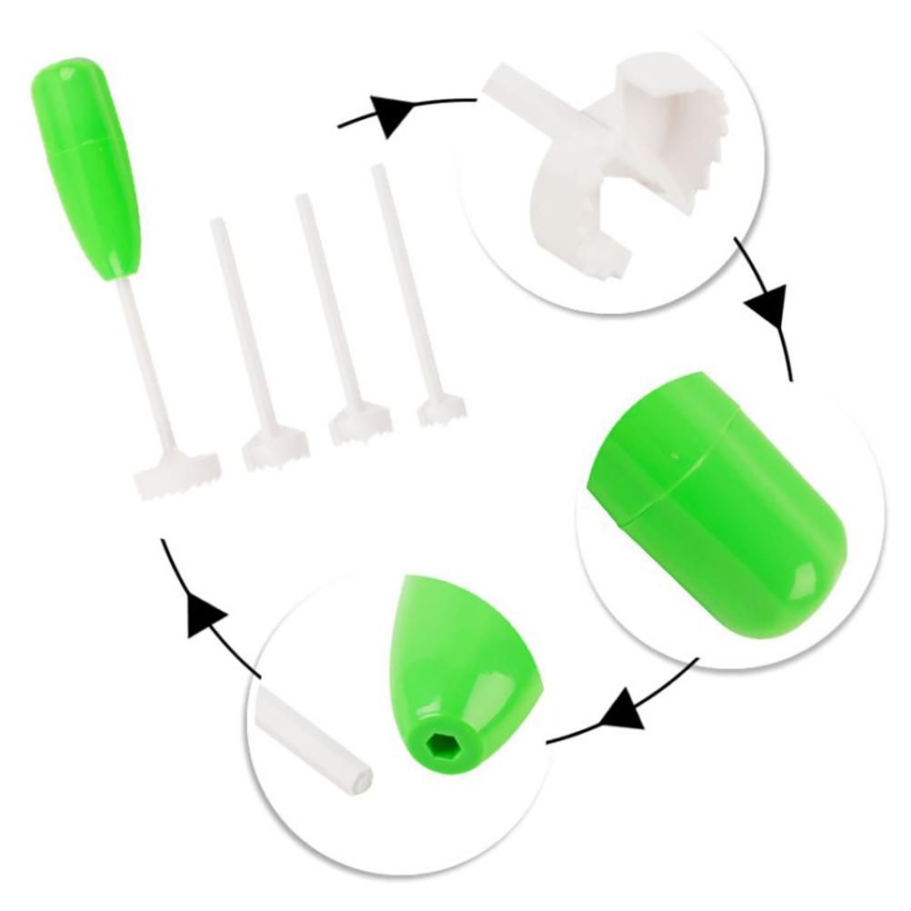 4PCS/Set Veggie Corkscrew Replaceable Vegetable Spiral Cutter Digging Tool view 4