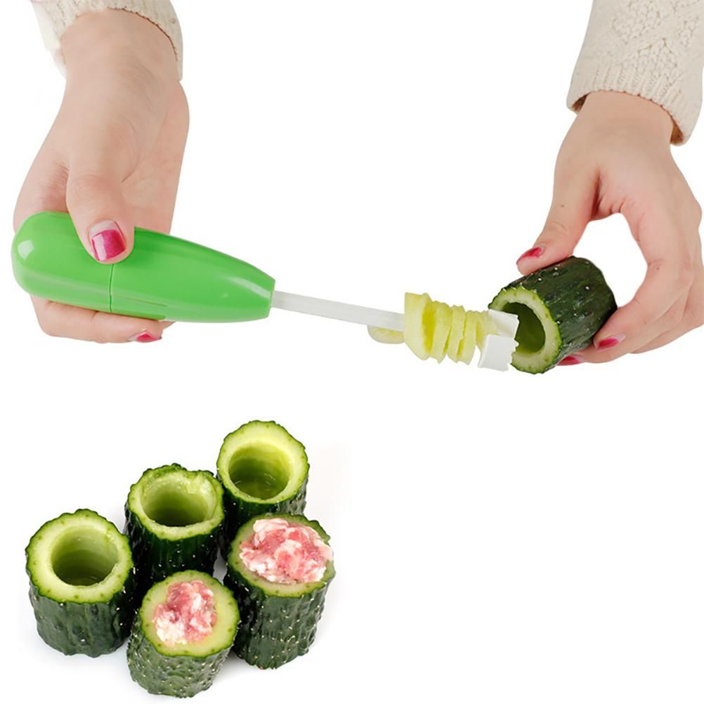 4PCS/Set Veggie Corkscrew Replaceable Vegetable Spiral Cutter Digging Tool view 6