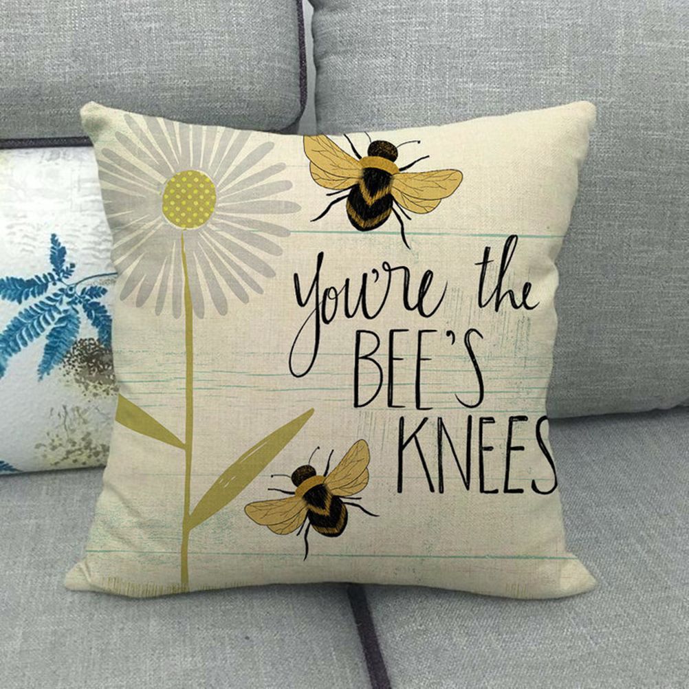 Vintage Throw Pillow Covers Bee Decorative Throw Pillow Case Cushion Cover view 2