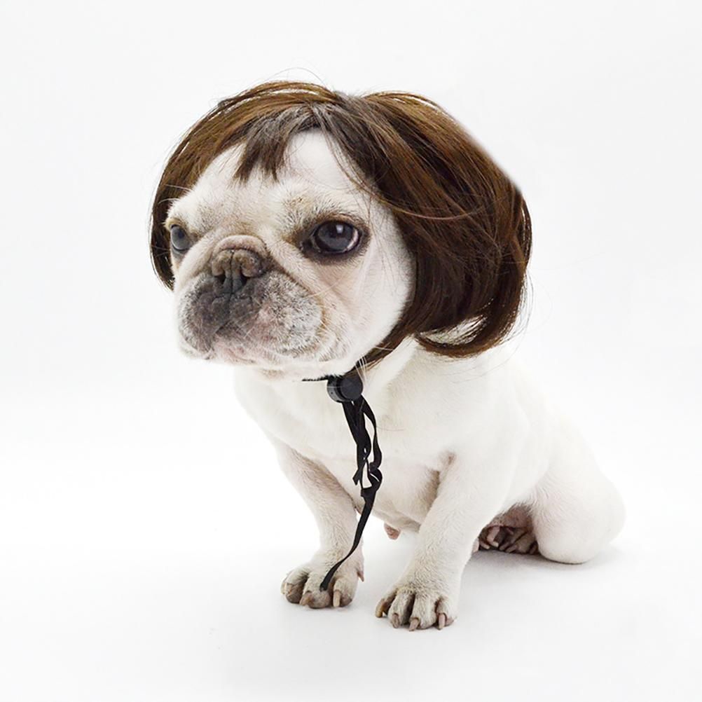 Dog Wig Pet Costumes Pet Headwear Hair Costumes for Festival Cosplay Party view 5