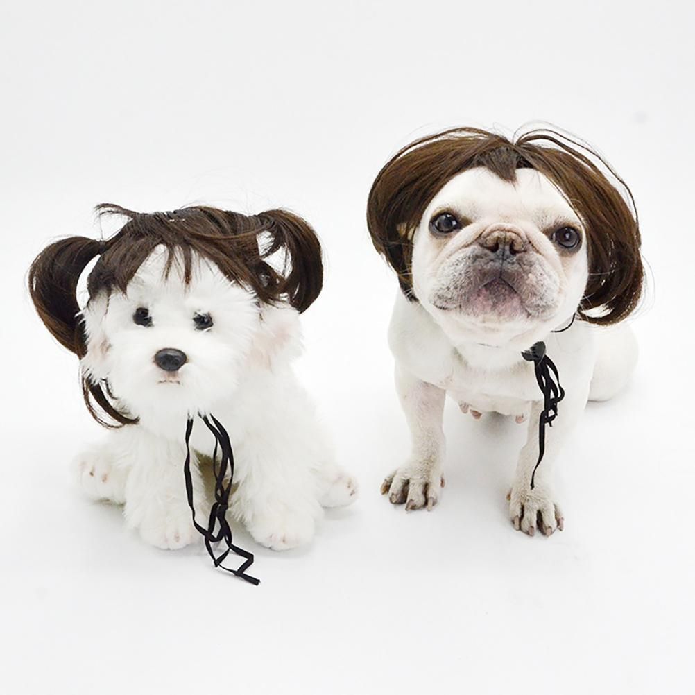 Dog Wig Pet Costumes Pet Headwear Hair Costumes for Festival Cosplay Party view 6