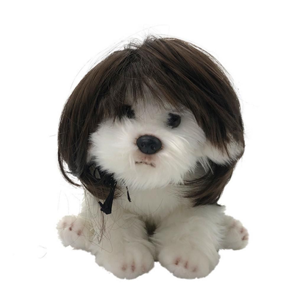 Dog Wig Pet Costumes Pet Headwear Hair Costumes for Festival Cosplay Party view 9
