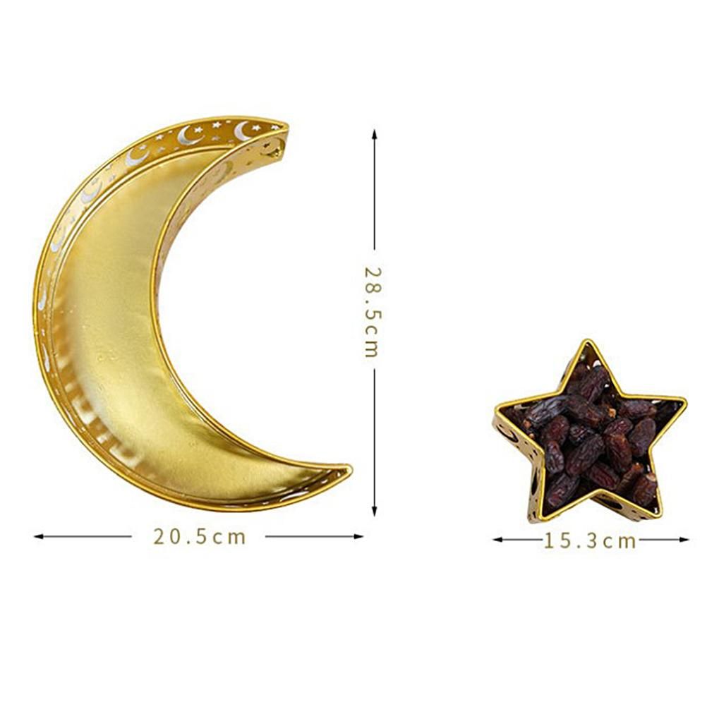 Ramadan Serving Tray with Crescent Moon and Star Food Tray Muslim Islam view 2
