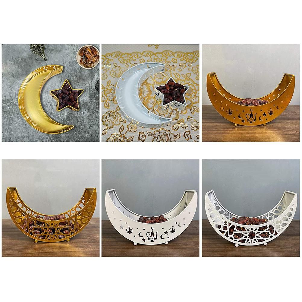 Ramadan Serving Tray with Crescent Moon and Star Food Tray Muslim Islam view 3