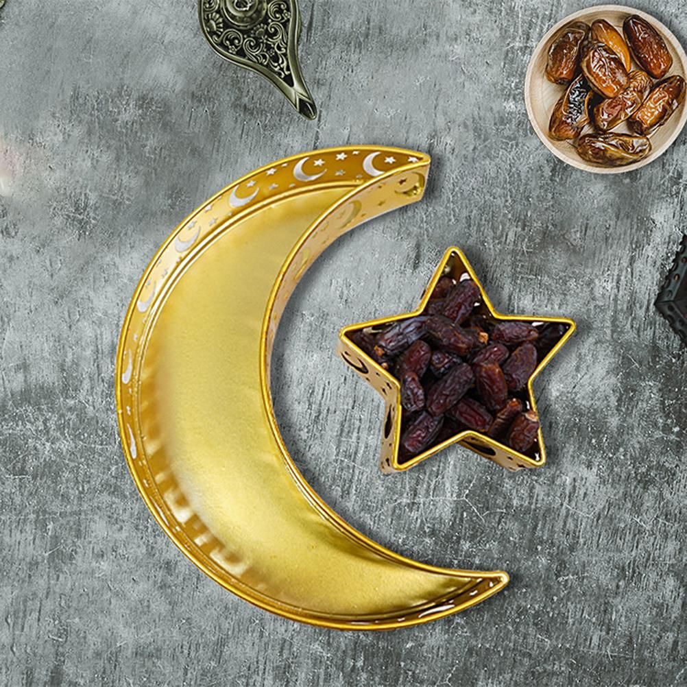 Ramadan Serving Tray with Crescent Moon and Star Food Tray Muslim Islam view 4