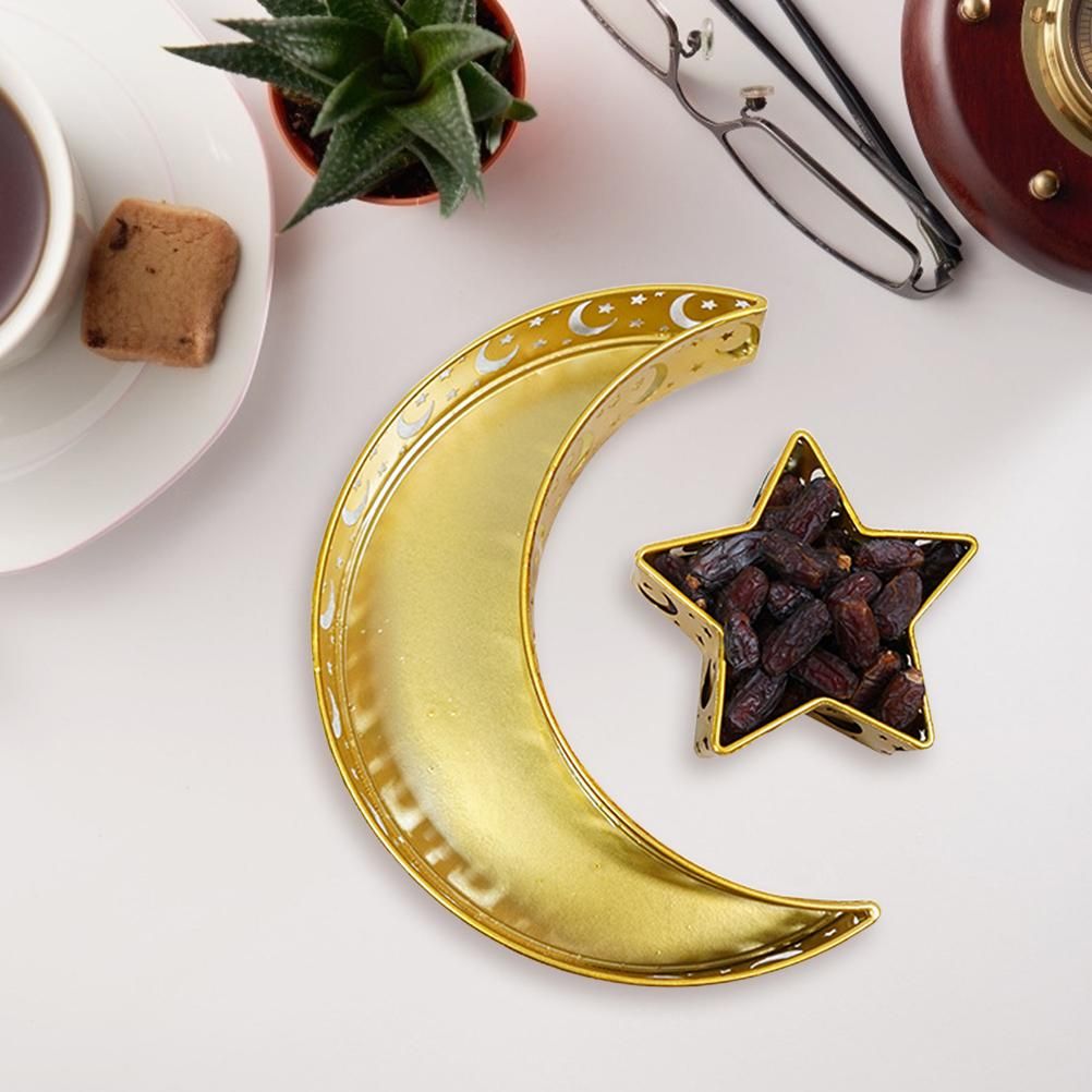 Ramadan Serving Tray with Crescent Moon and Star Food Tray Muslim Islam view 5
