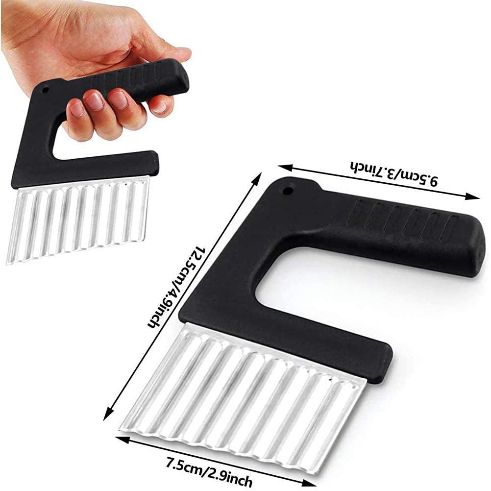 Chips Wave Cutter Stainless Steel Potato Cutter Fruit Vegetable Salad Cutter view 2
