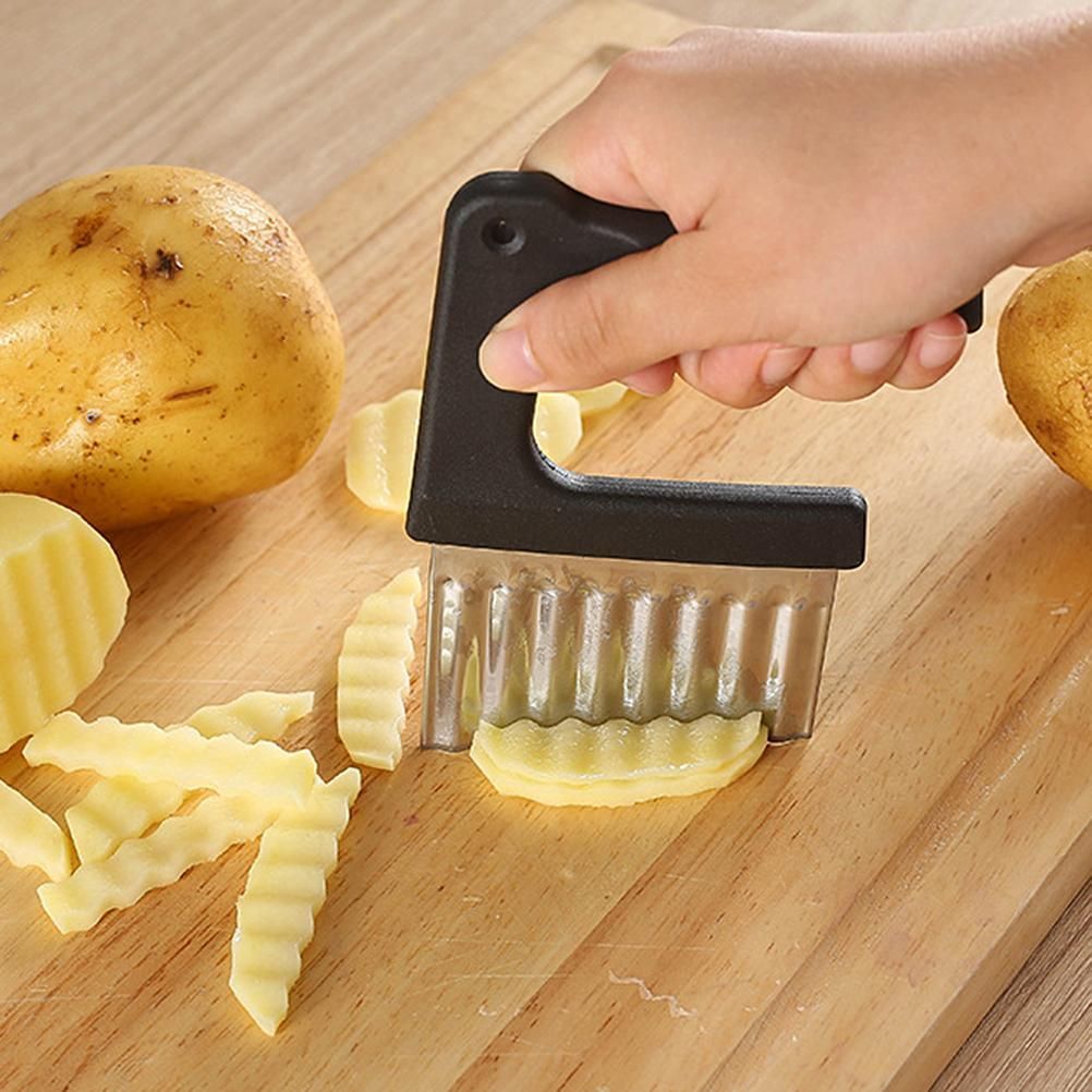 Chips Wave Cutter Stainless Steel Potato Cutter Fruit Vegetable Salad Cutter view 7