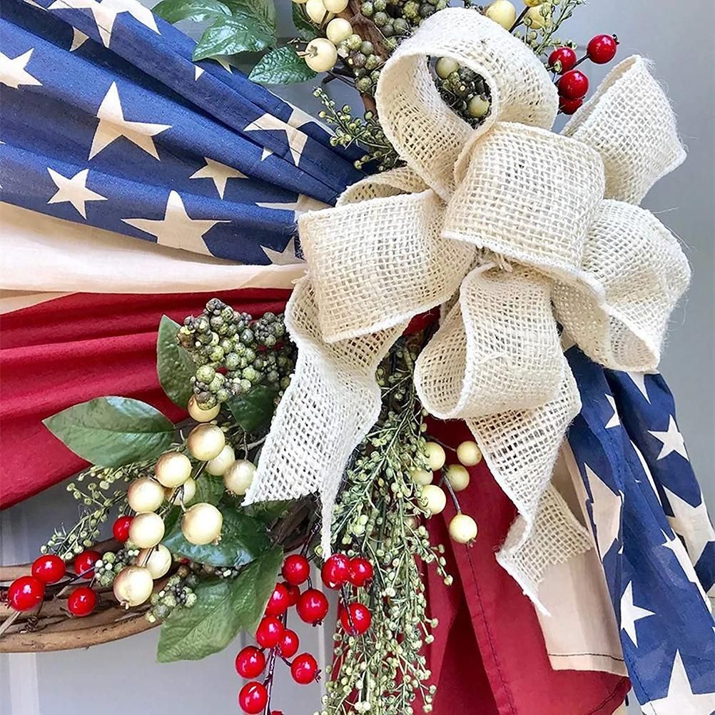 Front Door 16 in Wreaths for Independence Day Memorial Patriotic and 4th of view 2