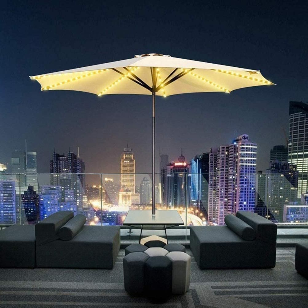 Solar Parasol Lighting with Remote Control 104 LED 8 Modes Fairy Lights view 6