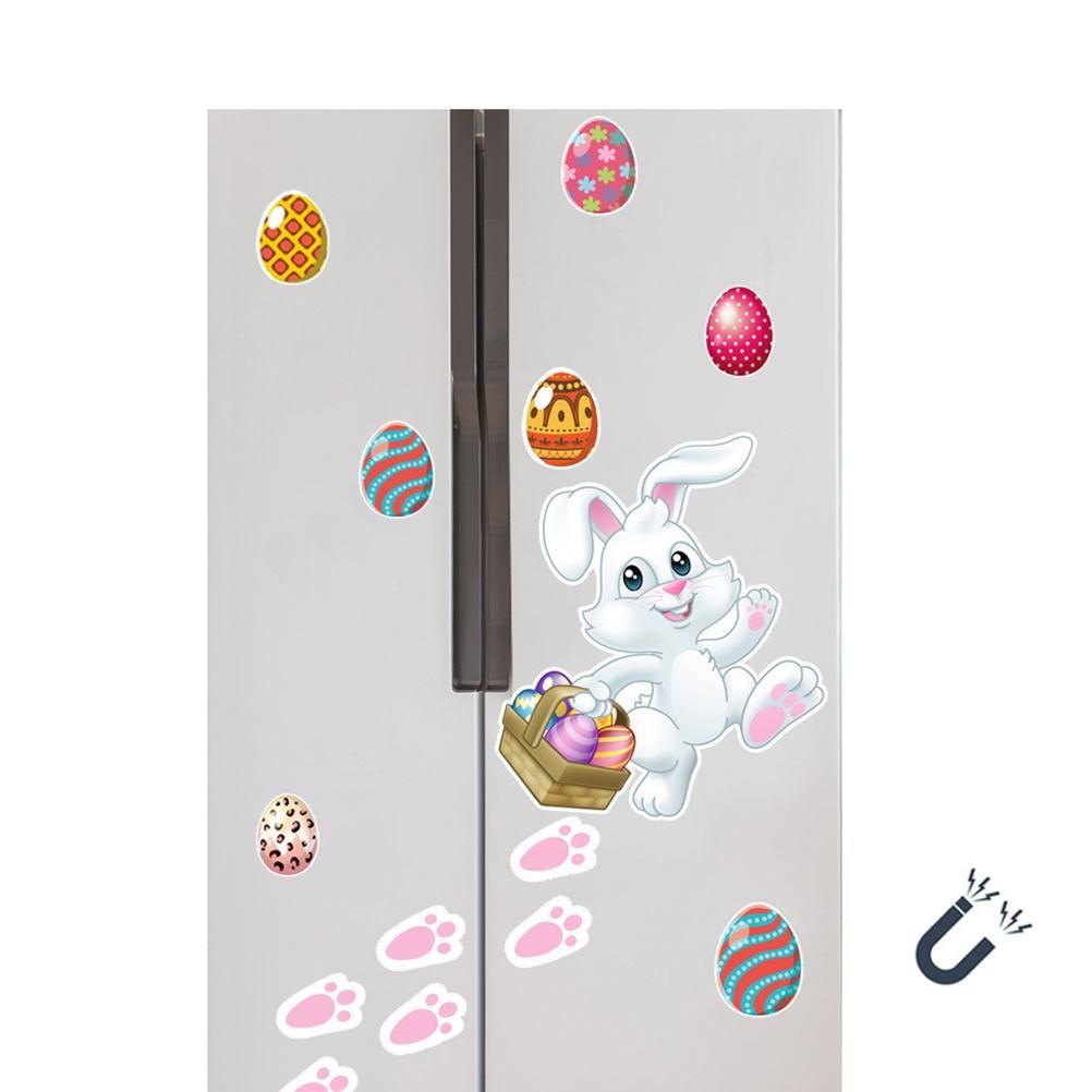 15 Pieces Easter Bunny Refrigerator Magnets Fridge Magnet Sticker Bunny Easter