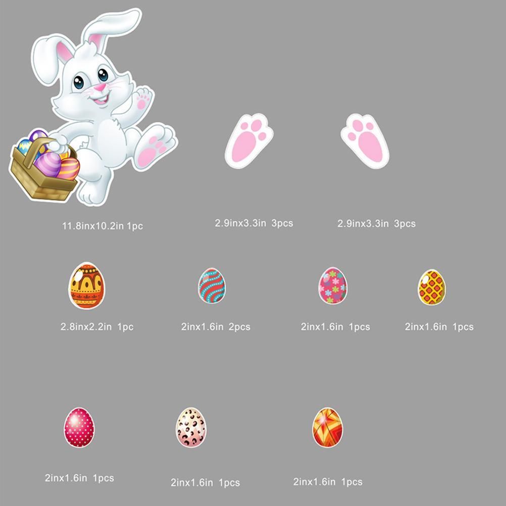 15 Pieces Easter Bunny Refrigerator Magnets Fridge Magnet Sticker Bunny Easter view 4