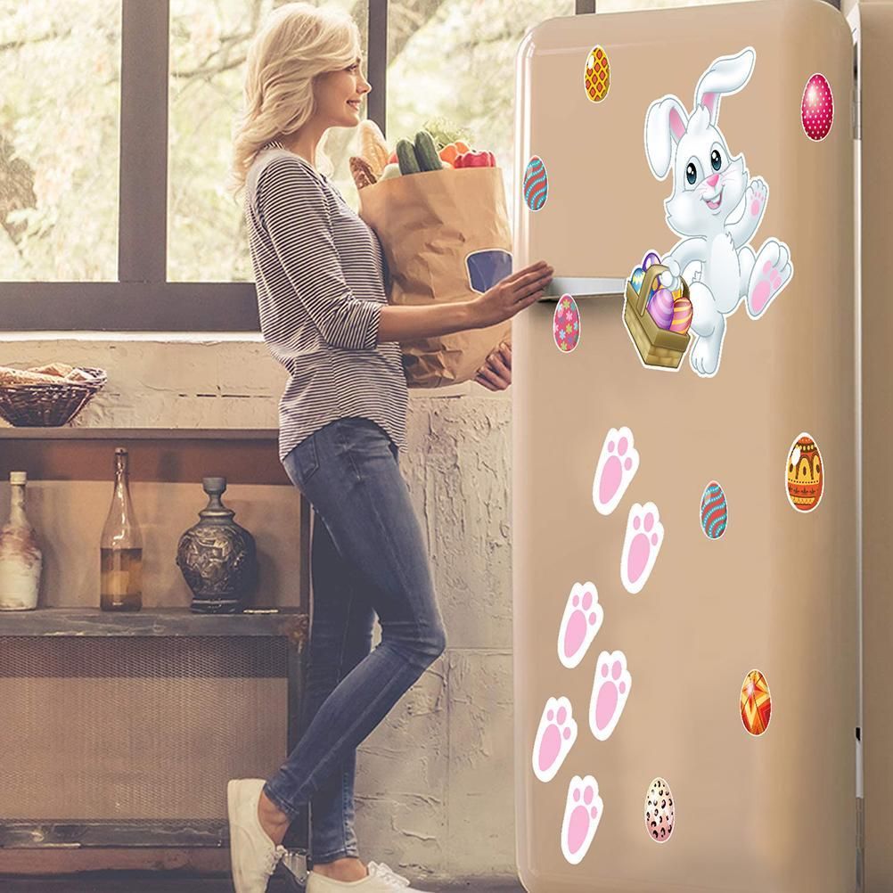15 Pieces Easter Bunny Refrigerator Magnets Fridge Magnet Sticker Bunny Easter view 5