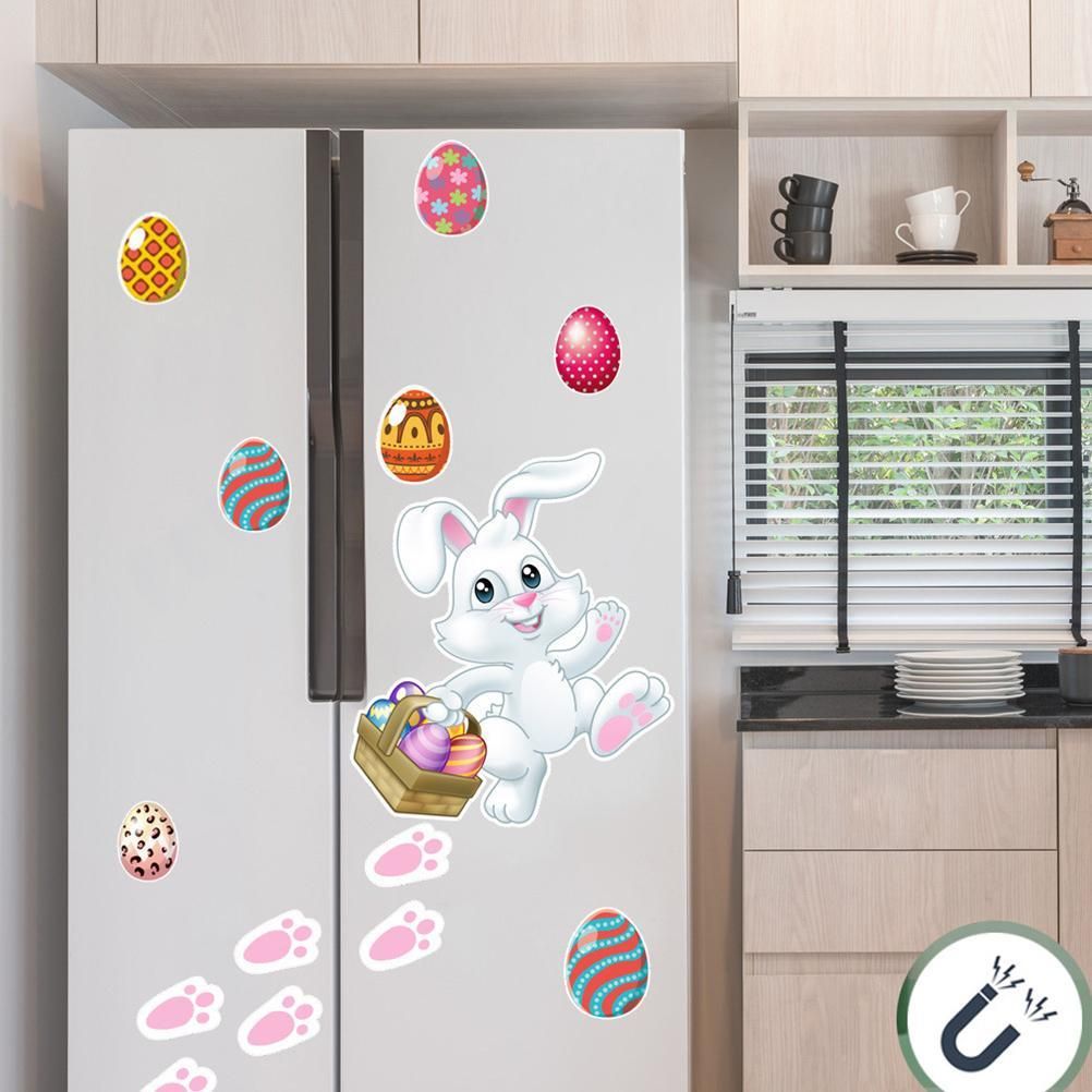 15 Pieces Easter Bunny Refrigerator Magnets Fridge Magnet Sticker Bunny Easter view 10