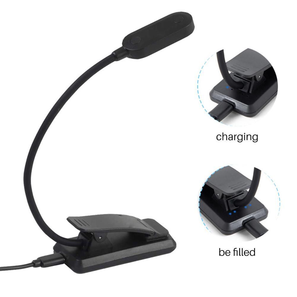 9 LEDs Clip On Book Light USB Rechargeable Reading Light with 3 Adjustable view 10