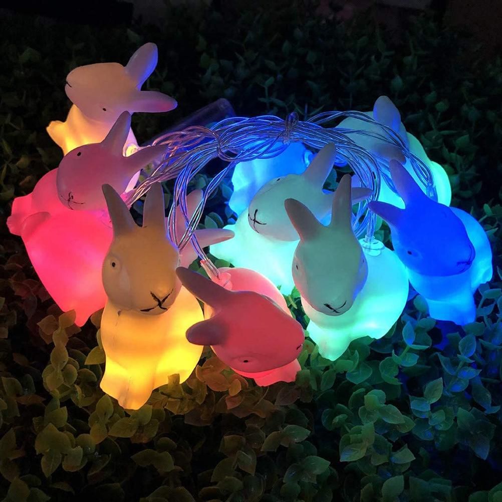 1.5m Easter Rabbit String Light 10 LED Lamp Easter Bunny Decorative Light — image 1