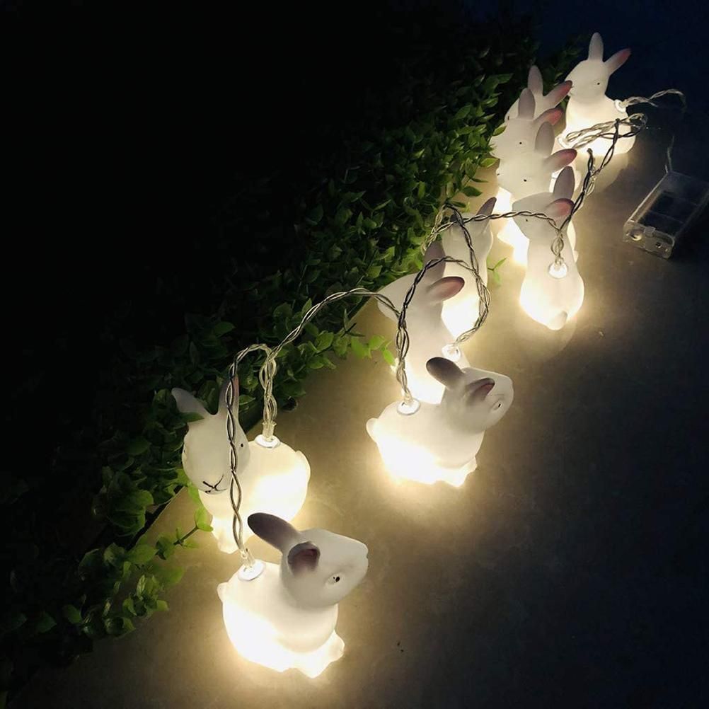 1.5m Easter Rabbit String Light 10 LED Lamp Easter Bunny Decorative Light view 6
