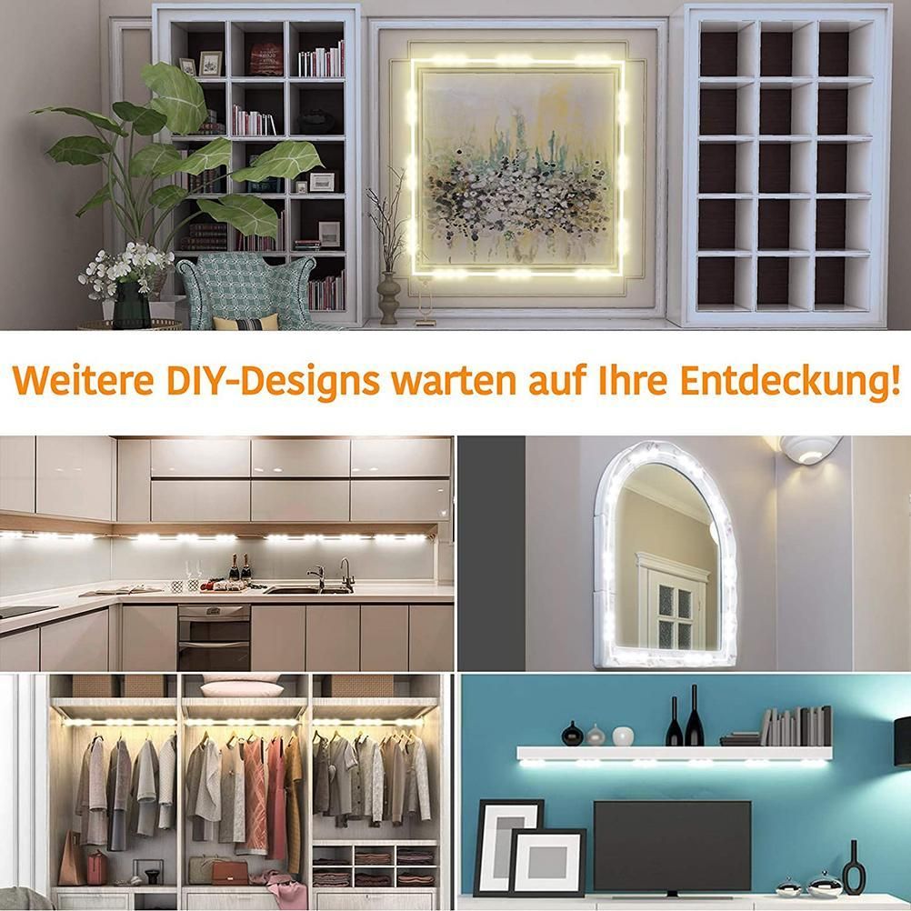 LED Mirror Light Dimmable Mirror Lighting with 45 Leds DIY Make Up Light for view 4