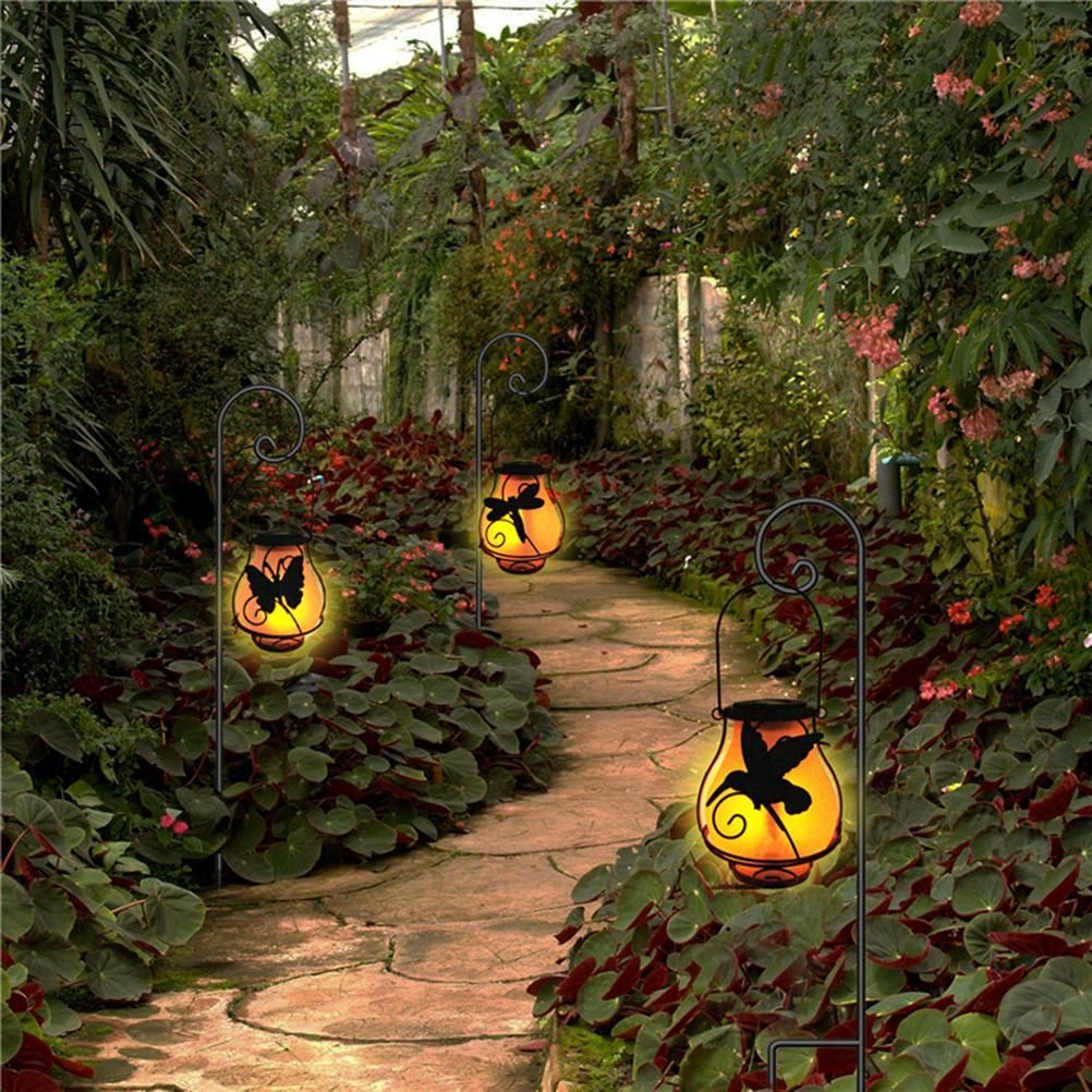 Solar Flame Lantern Lights Flickering Flames Outdoor Solar Lights Hanging view 6