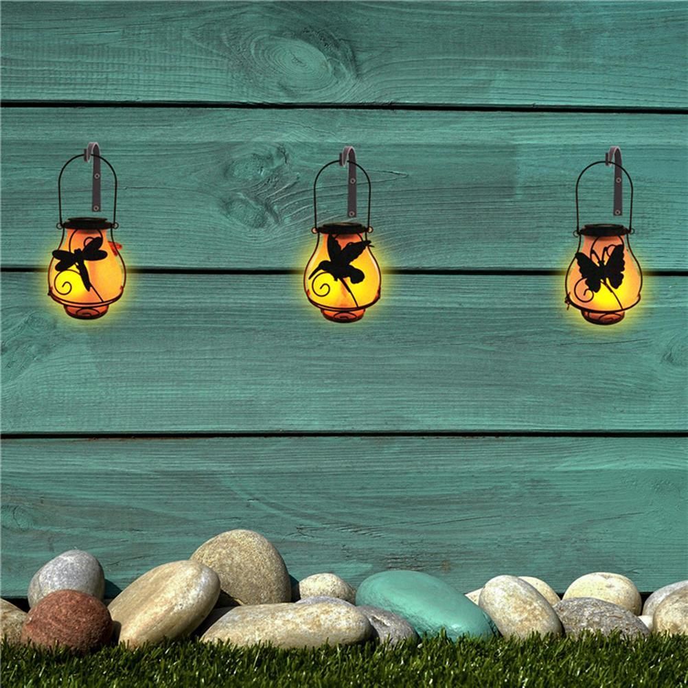 Solar Flame Lantern Lights Flickering Flames Outdoor Solar Lights Hanging view 8