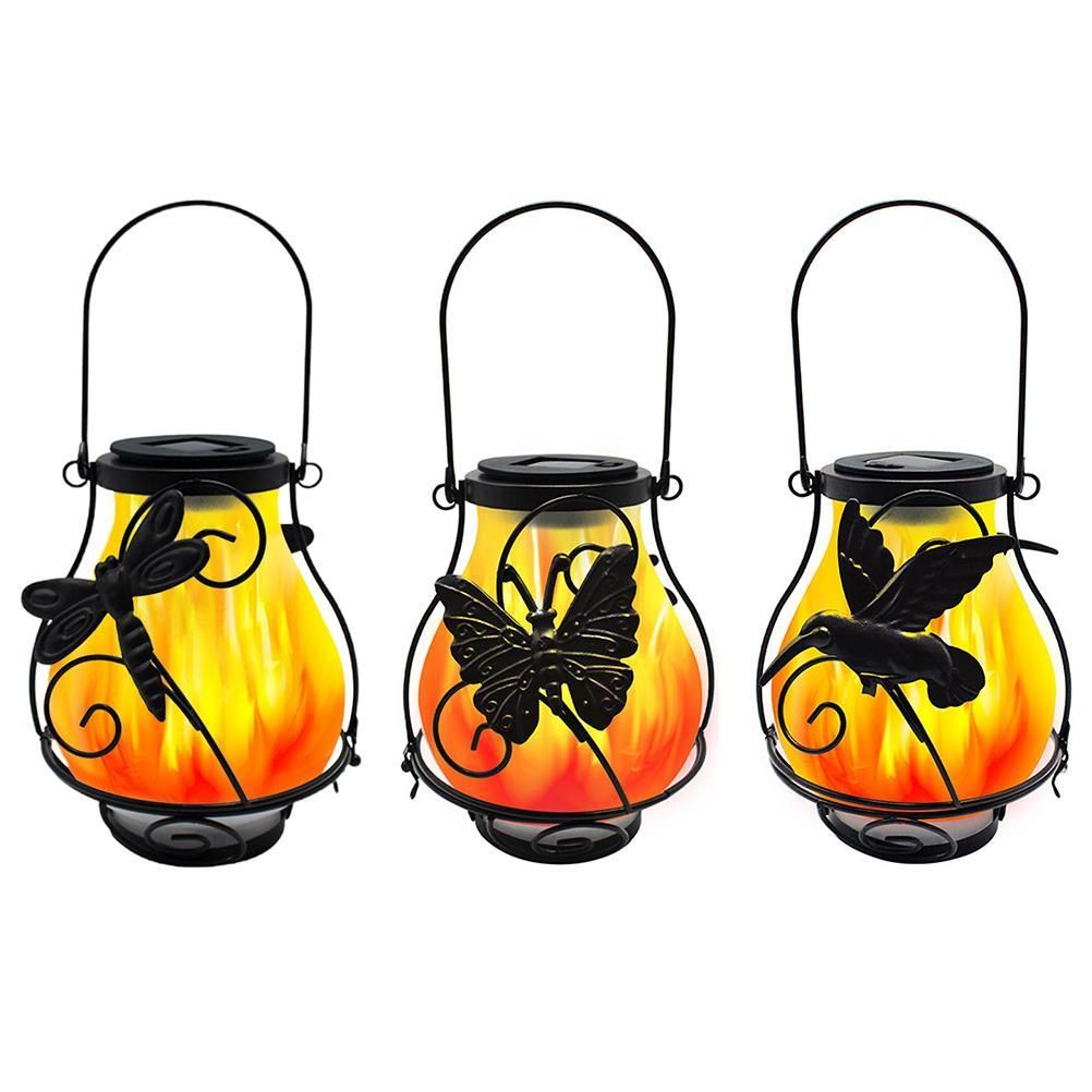 Solar Flame Lantern Lights Flickering Flames Outdoor Solar Lights Hanging view 10