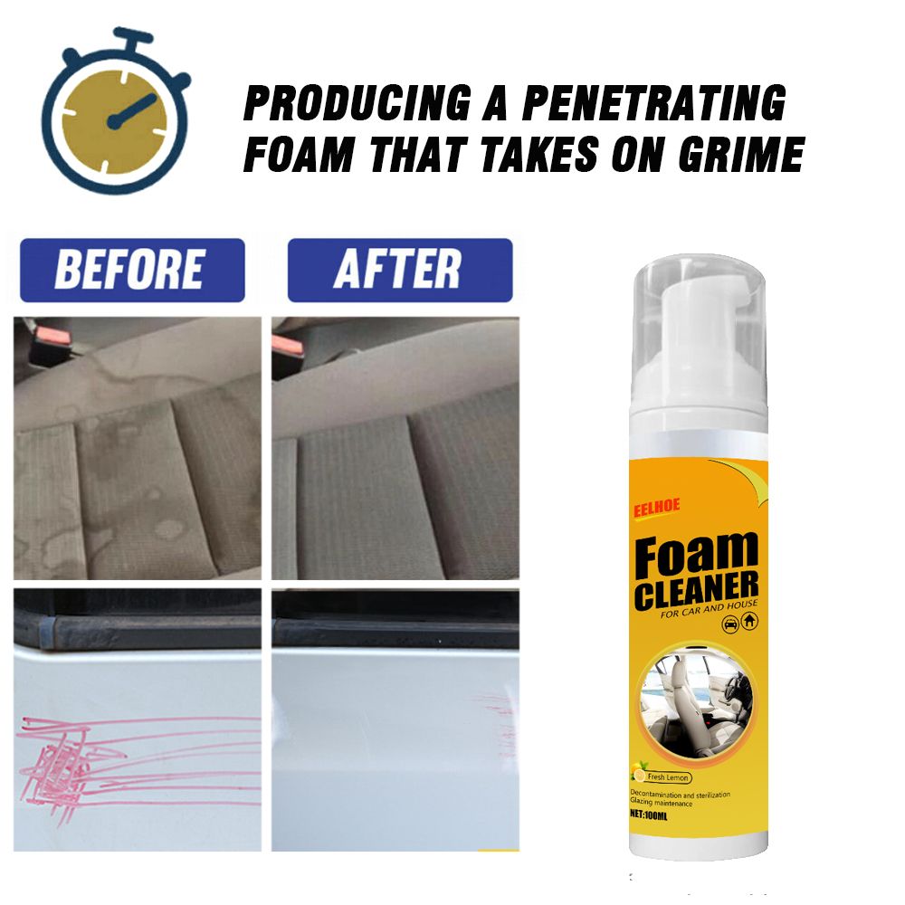 100ML Multipurpose Foam Cleaner Surface Cleaner for Metal Marble Glass view 2
