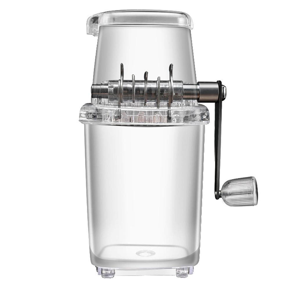 Manual Ice Crusher Portable Hand Crank Manual Household Ice Shaver Machine