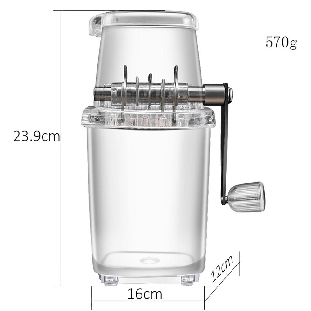 Manual Ice Crusher Portable Hand Crank Manual Household Ice Shaver Machine view 2