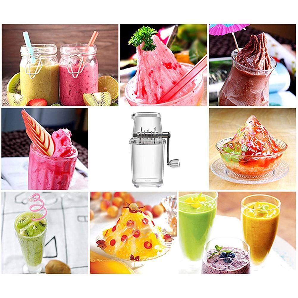 Manual Ice Crusher Portable Hand Crank Manual Household Ice Shaver Machine view 4