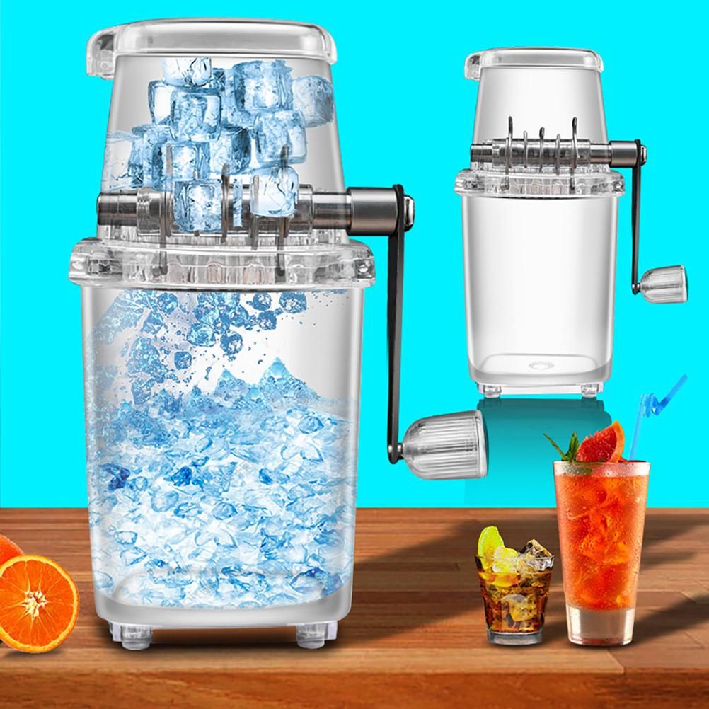 Manual Ice Crusher Portable Hand Crank Manual Household Ice Shaver Machine view 5