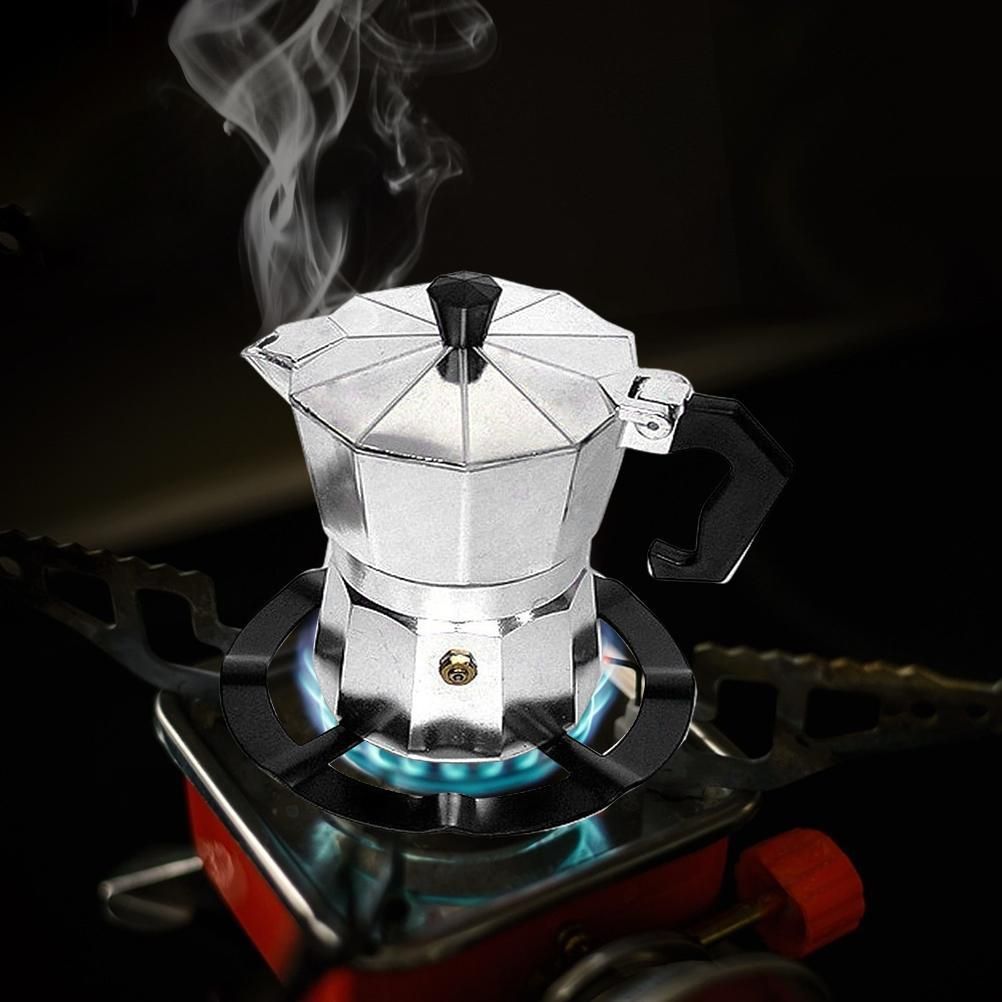 Moka Pot Stove Stand Steel Coffee Pot Holder Gas Range Support Ring Grate Gas view 6