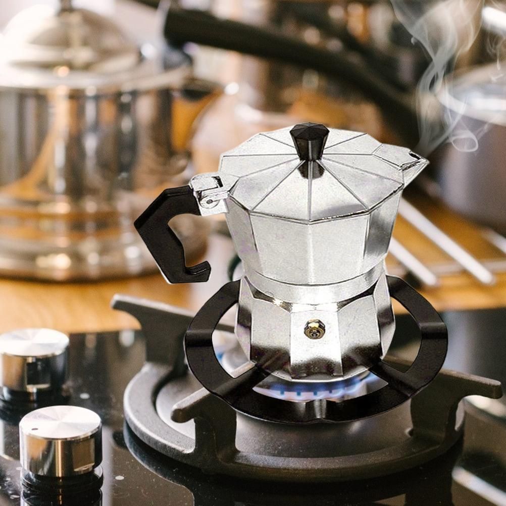 Moka Pot Stove Stand Steel Coffee Pot Holder Gas Range Support Ring Grate Gas view 7