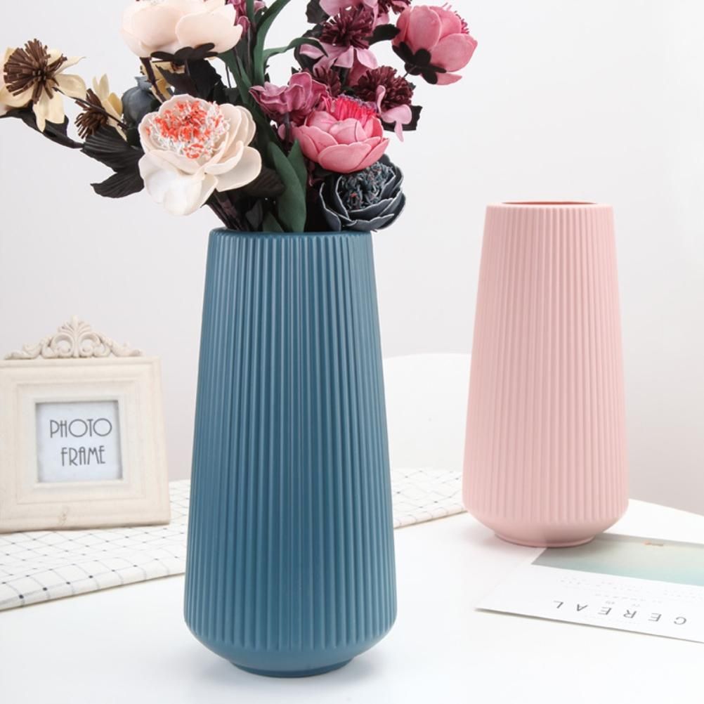 Plastic Flower Vase Modern Decorative Flower Vase for Home Living Room Table Decor view 5