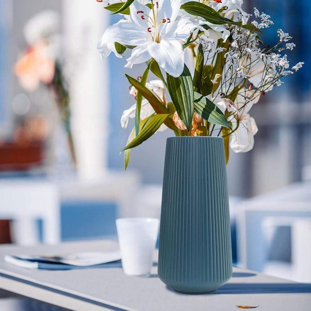 Plastic Flower Vase Modern Decorative Flower Vase for Home Living Room Table Decor view 7