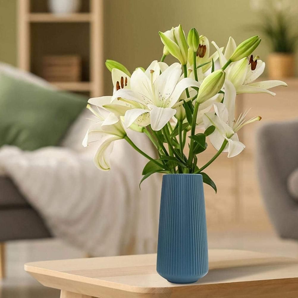 Plastic Flower Vase Modern Decorative Flower Vase for Home Living Room Table Decor view 9