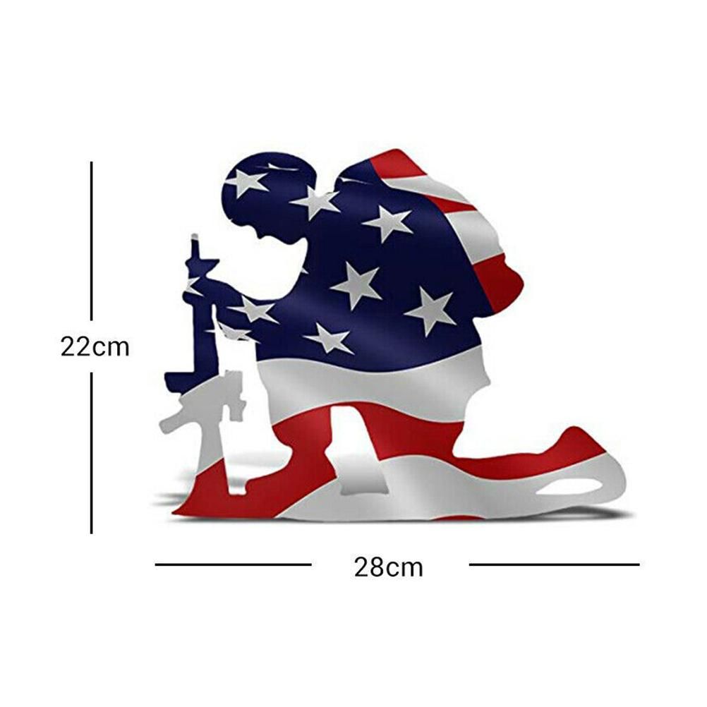 Soldier Silhouette Ornaments Independence Day Garden Art for Lawn Outdoor Home view 2