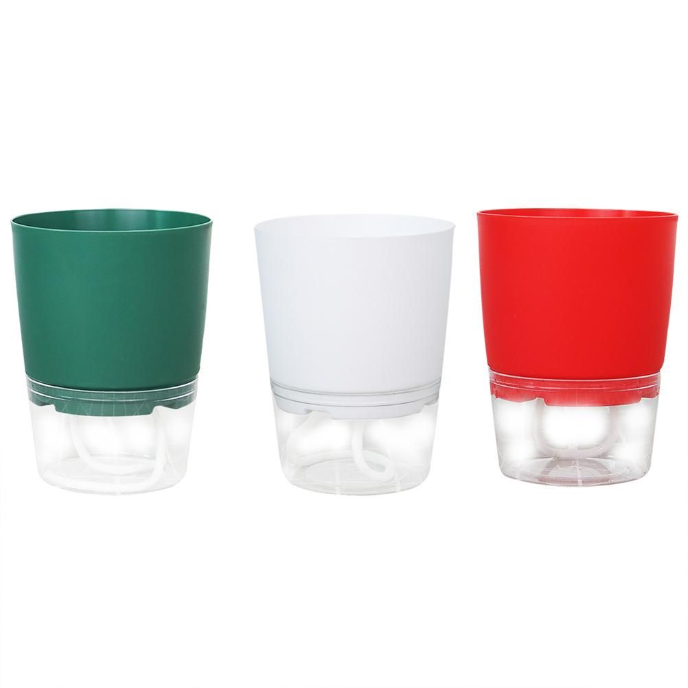 Automatic Self Watering Flower Pot Double Layer Design Water Storage Planter view 2