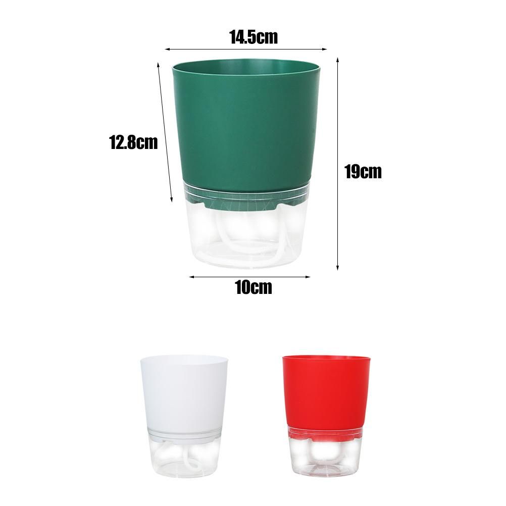 Automatic Self Watering Flower Pot Double Layer Design Water Storage Planter view 5