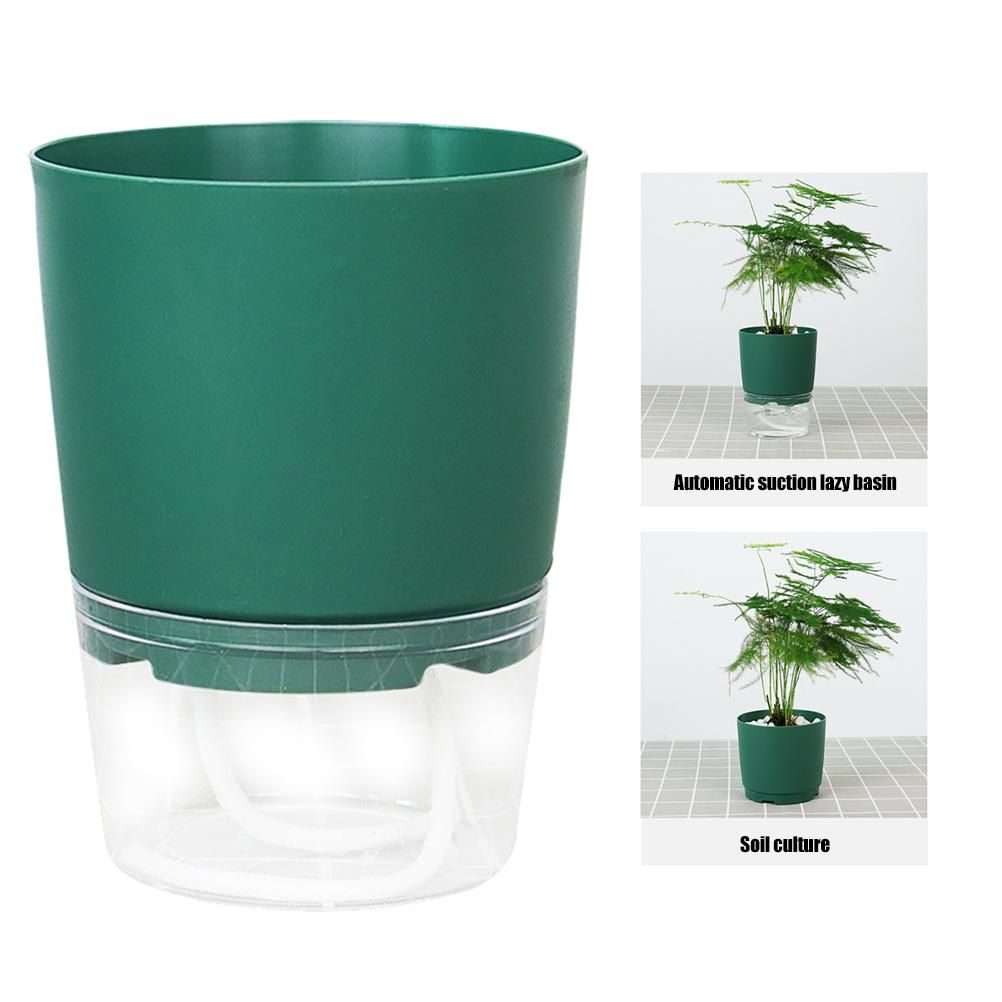 Automatic Self Watering Flower Pot Double Layer Design Water Storage Planter view 9