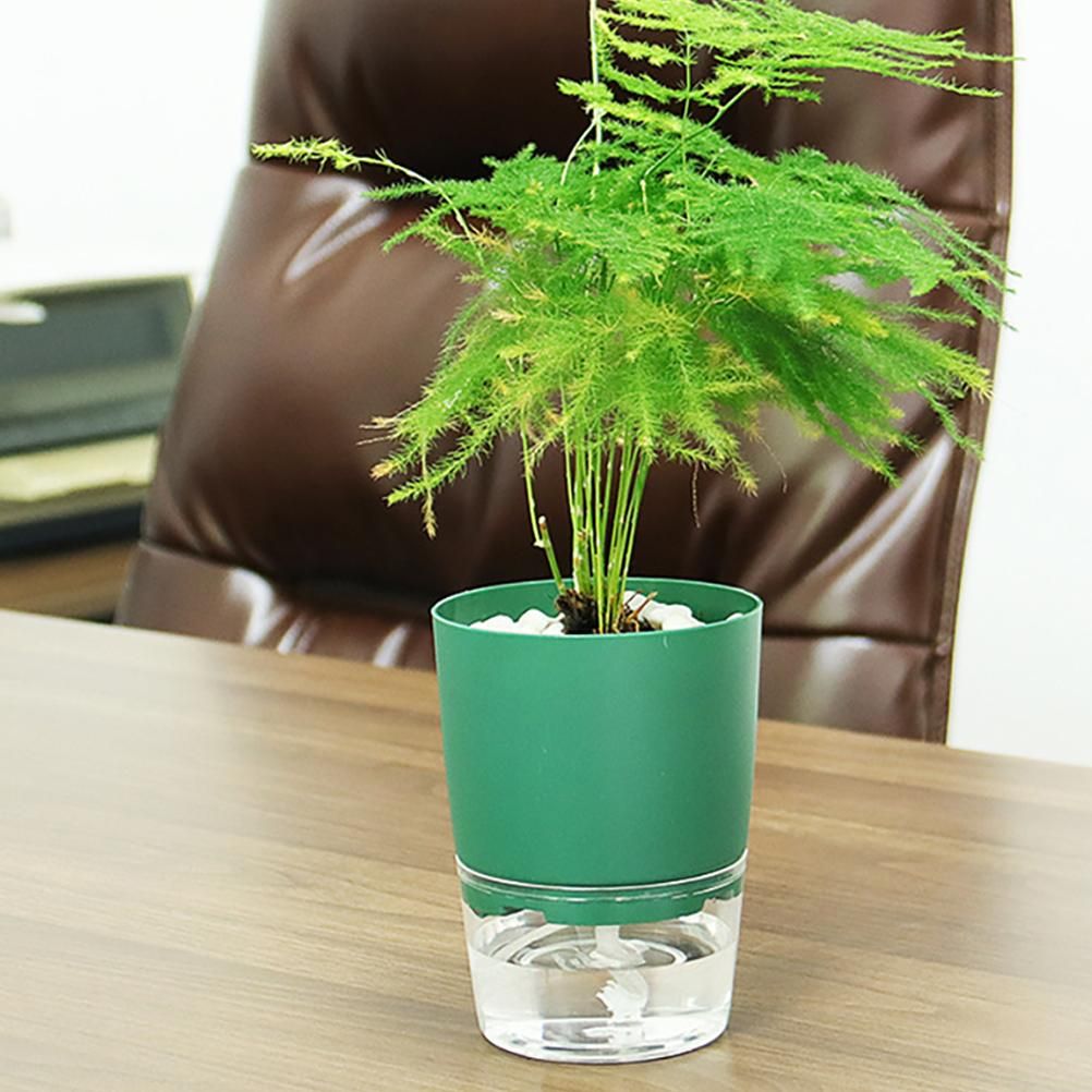 Automatic Self Watering Flower Pot Double Layer Design Water Storage Planter view 14
