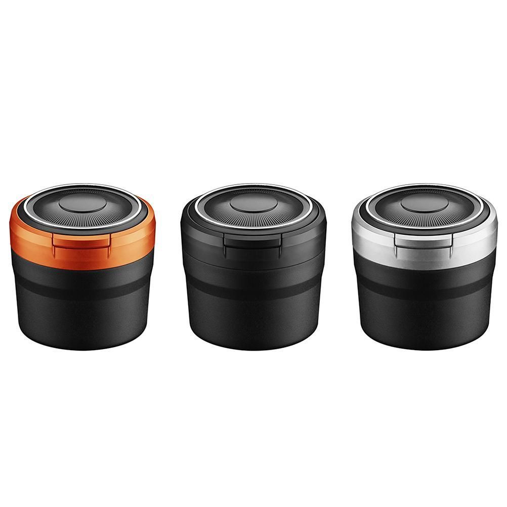 Car Ashtrays with Lid and LED Light Portable Ashtray for Car Mini Car Trash view 10