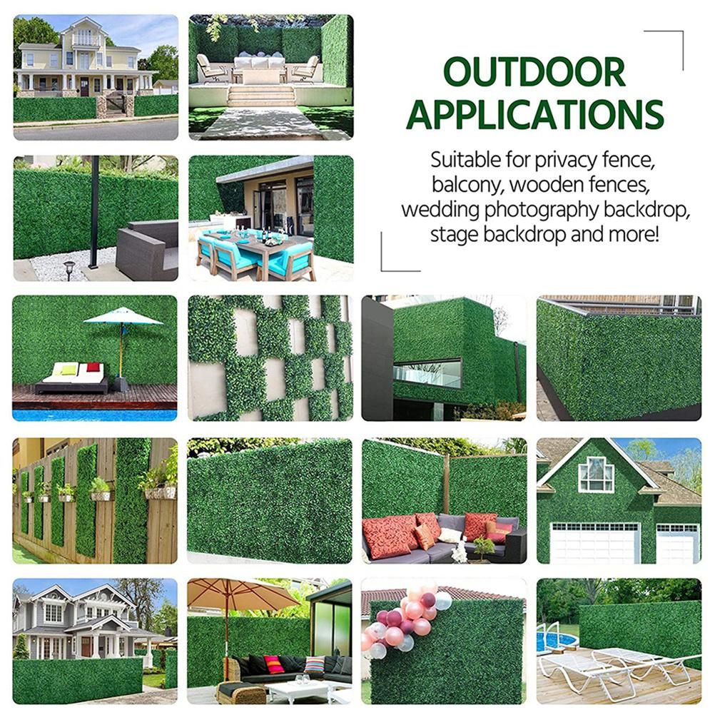 Artificial Green Plant Simulation Green Grass Home Wall Decoration Hotels view 5