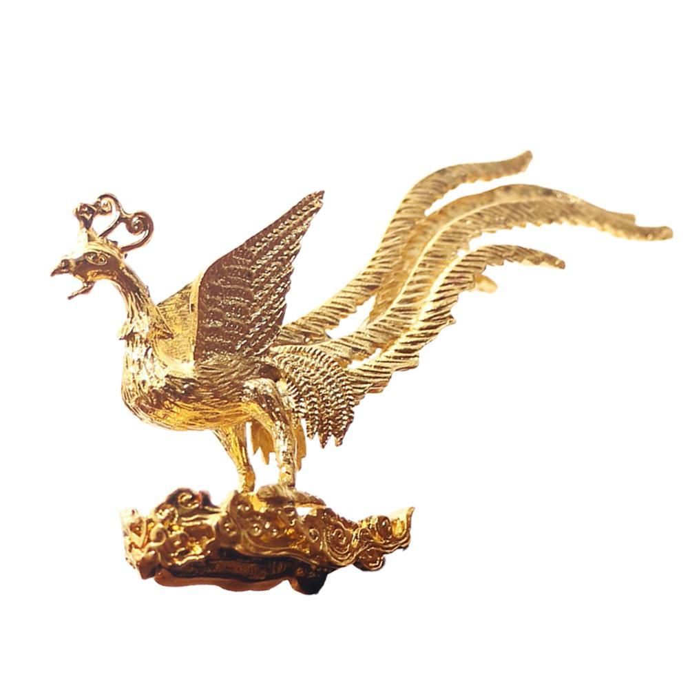 Antique Gold Phoenix Incense Incense Stick Holder Zinc Alloy Aromatherapy
