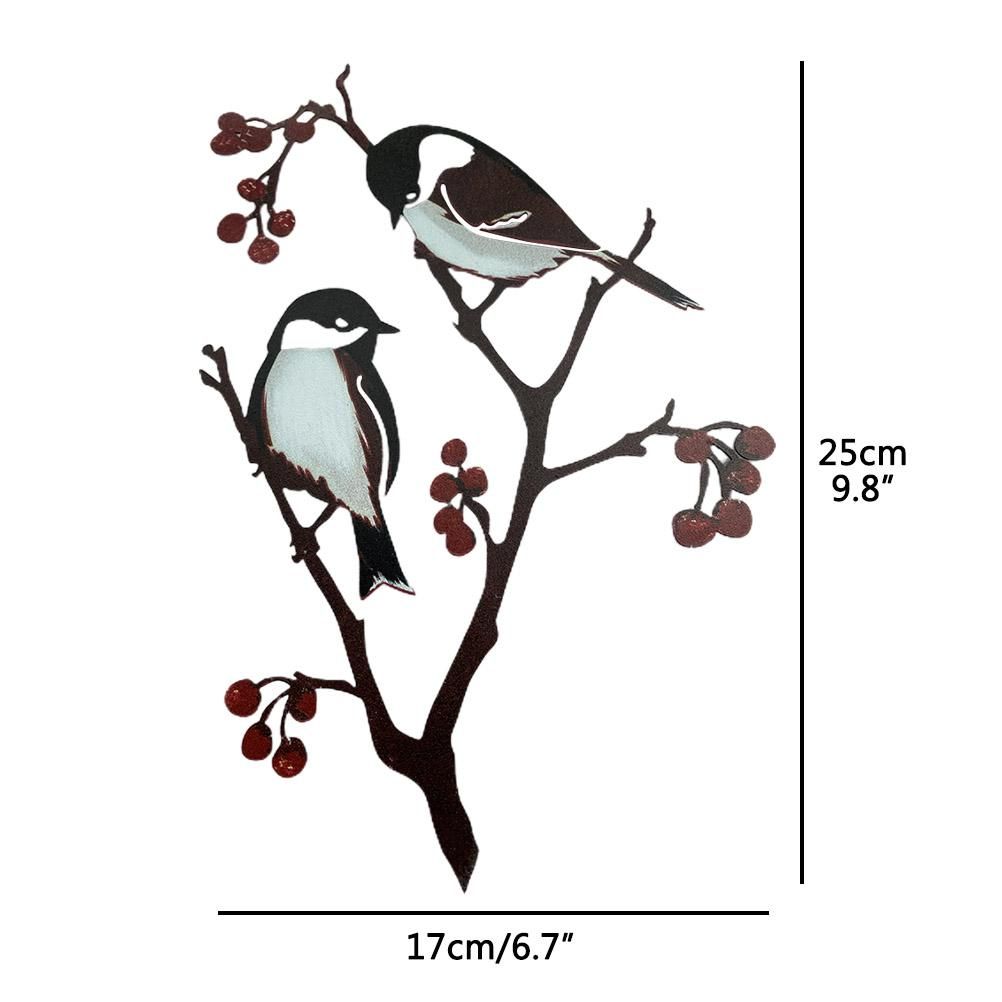 Metal Bird Ornaments Bird Silhouette Garden Art for Home Garden Yard Decoration view 2
