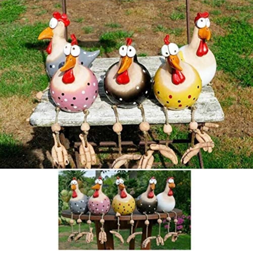 Garden Decoration Ceramic Chicken Hilde Decoration Animal Figurine Ornament view 5
