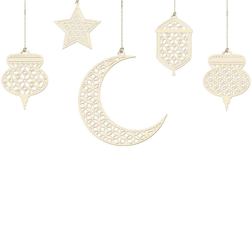 Eid Mubarak Pendant Eid Mubarak Festival Party Decor Supplies Nontoxic Home view 2