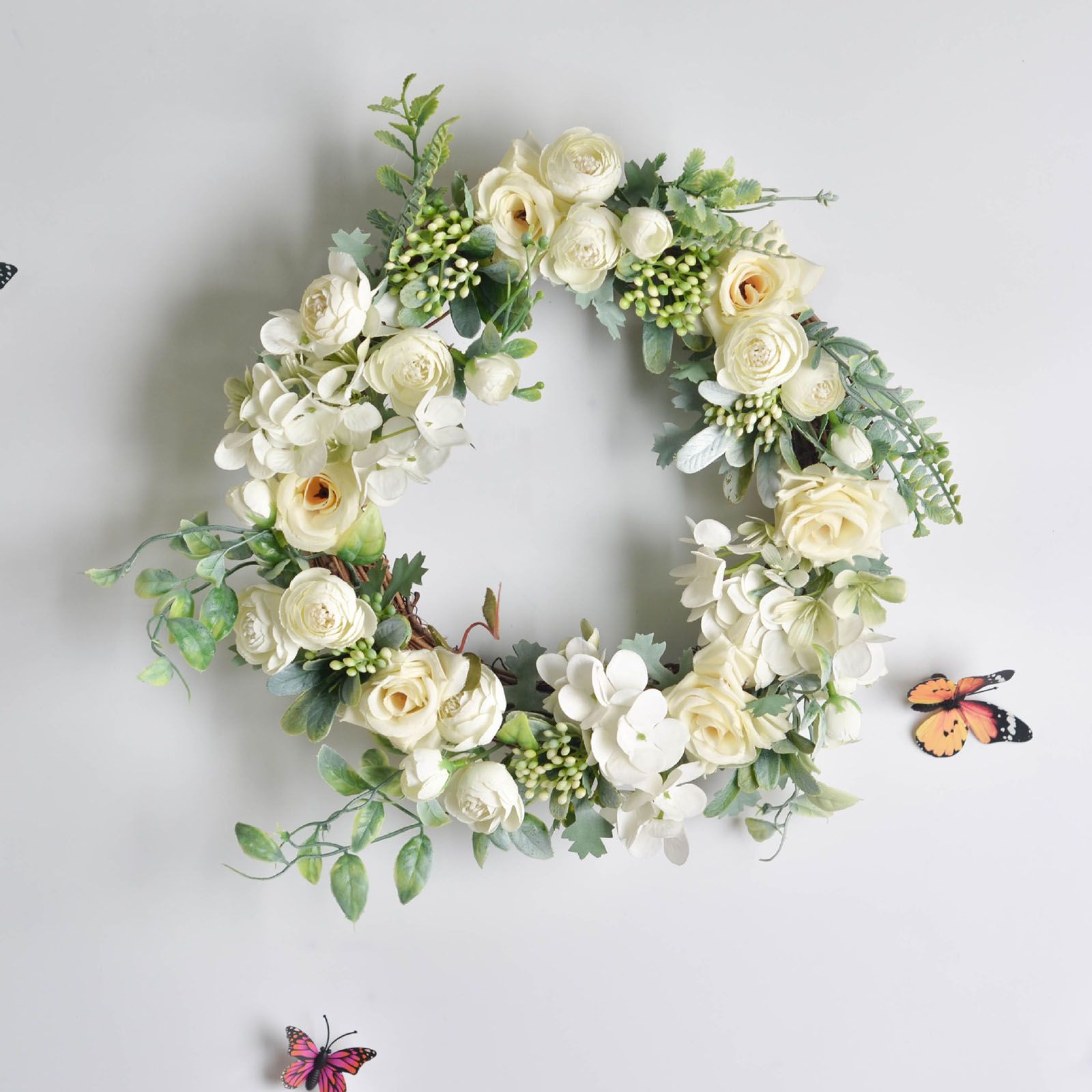 Fake Flower Simulation Garland Plastic Fake Flower Interior Door Wall Decoration view 2